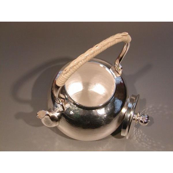 煎茶道具 京屋 本錫製 湯沸 やかん 共箱 M 9385