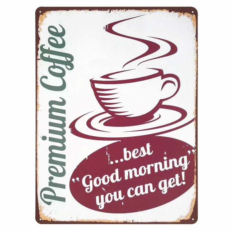 デザイン看板 】コーヒー33☆ポスター純喫茶店カフェ風ブリキ絵アート