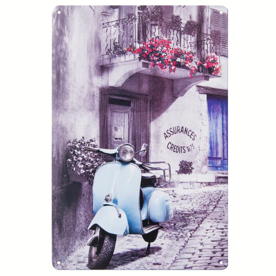 ポイント10倍○ フランス雑貨 ブリキ看板k シャンゼリゼ通り1 ポスター