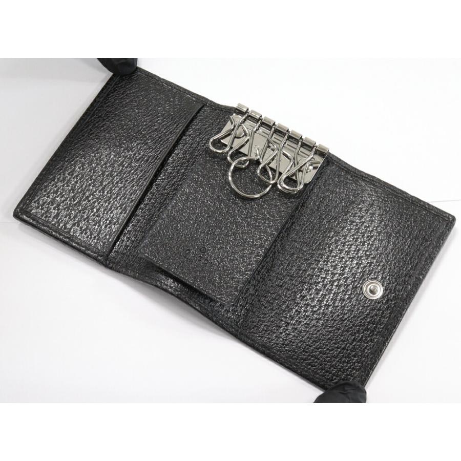 新品】GUCCI リップケース ネックレス ブラック オシャレ GG レザー