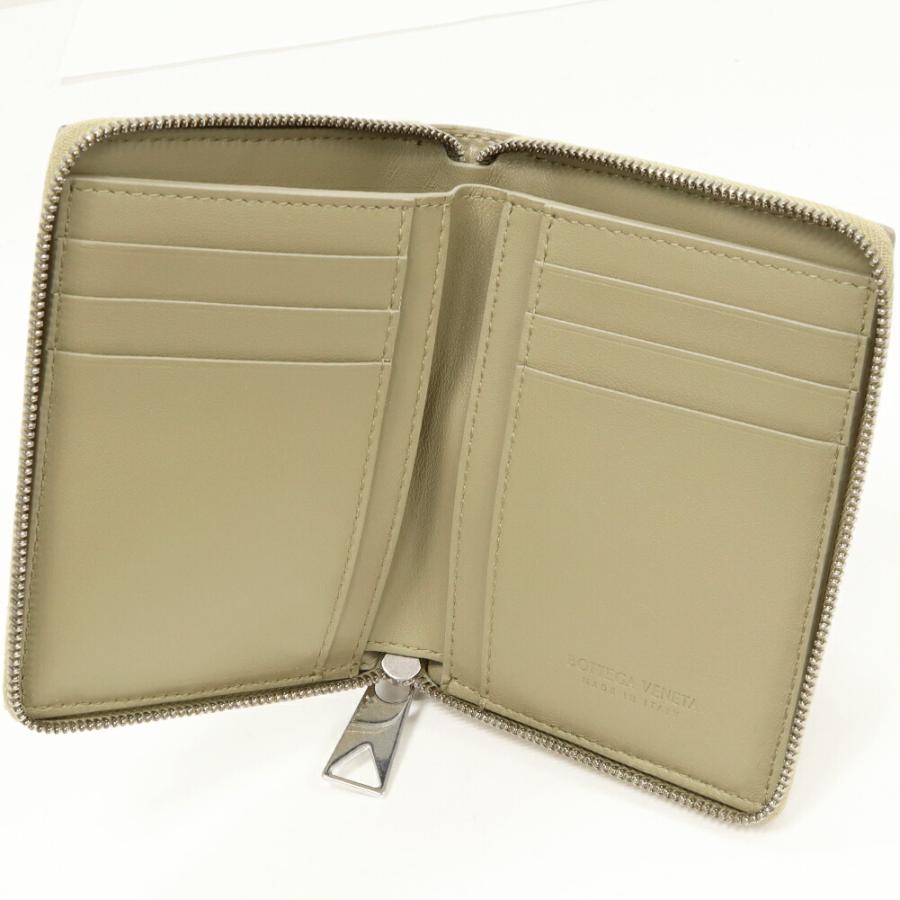 ボッテガヴェネタ ラウンドファスナー二つ折り札入れ(小銭入れなし