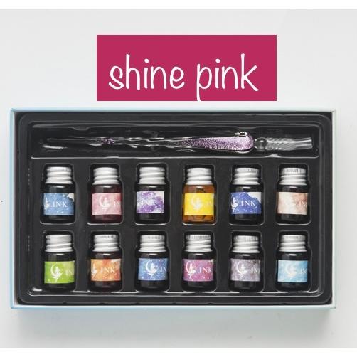 万年筆・ガラスペン用インクセット(ピンク・赤系) 万年筆・ガラスペン