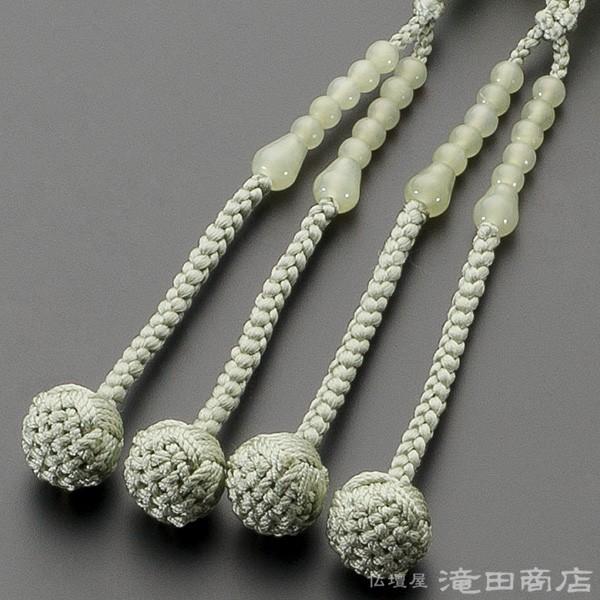仏壇屋 滝田商店 数珠 真言宗 女性用 グリーンオニキス 8寸 宗派別念珠