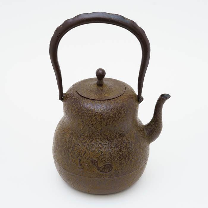 南部鉄器 鉄瓶 送料無料 伝統工芸士 佐藤勝久”ひさご 桐箱付