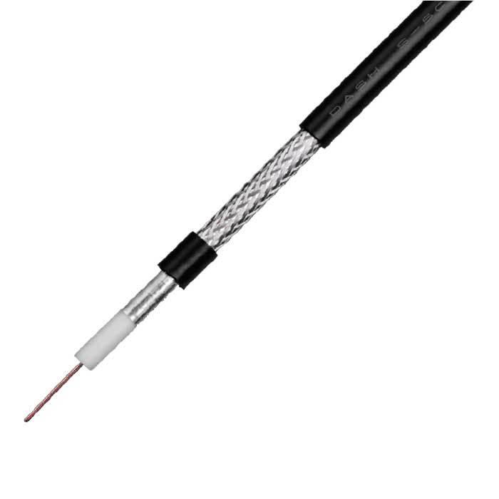 衛星放送受信用同軸ケーブル 100m巻 伸興電線 アルミ編組 黒 S-5C-FB