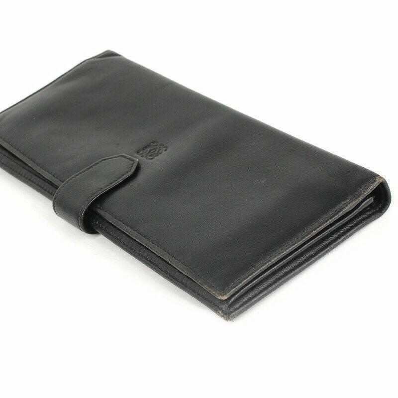 LOEWE（ロエベ） 長財布 黒 ナッパレザー シープスキン LOEWE 81303