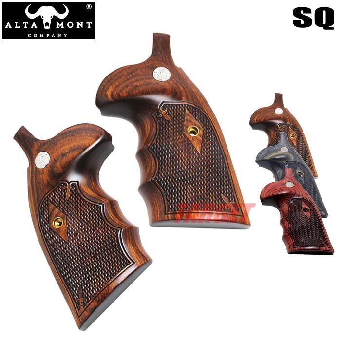 ☆アルタモント S&W Kフレーム スクエアバット用 木製グリップ