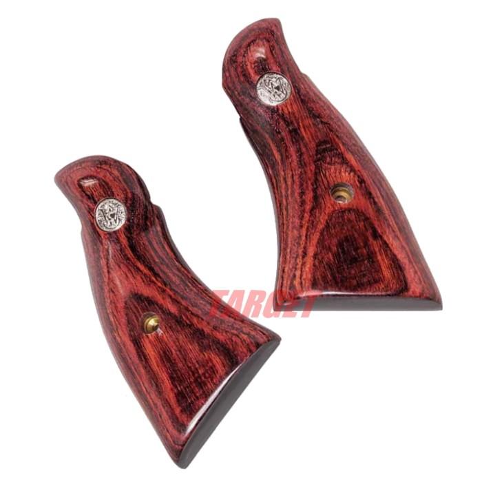 アルタモント 木製グリップ S&W Kフレーム スクエアバット スムース