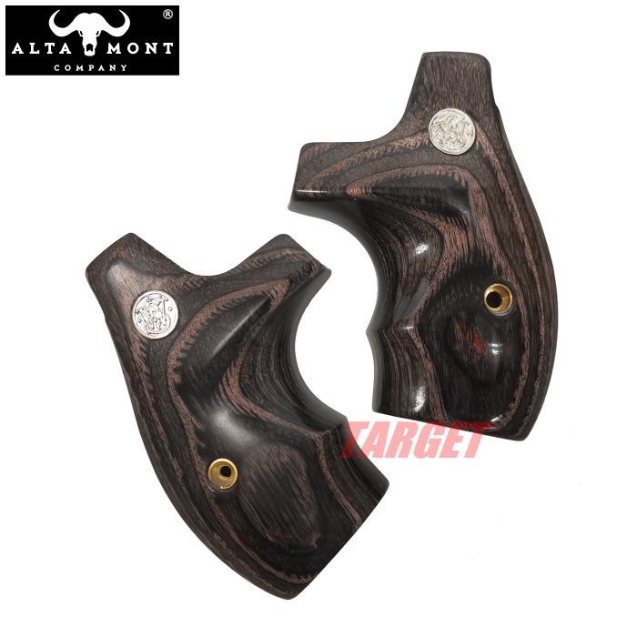 アルタモント S&W Jフレーム用 木製グリップ ブーツタイプ スムース