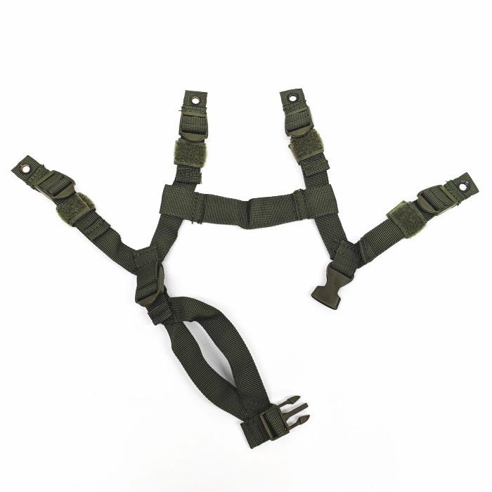 ☆自衛隊 88式鉄帽用 タクティカル 4点式あごひも OD (PX品 売店 あご