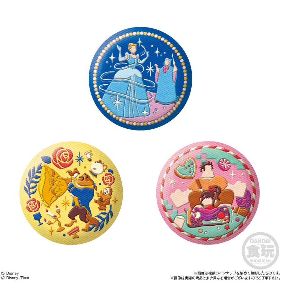 バラ6個セット Disney Characters 刺繍缶バッジビスケット2 岩手倉庫