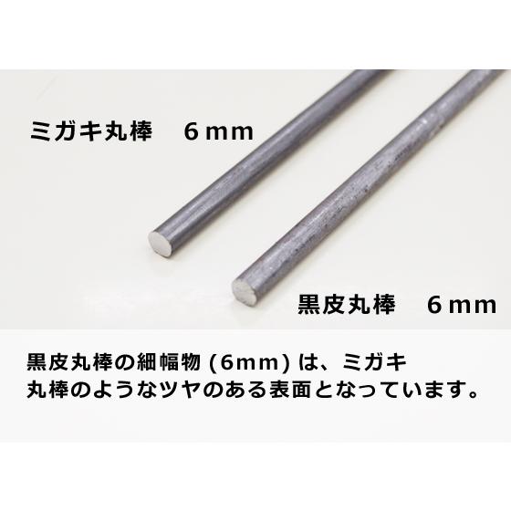 ◇鉄 黒皮丸棒(SS400)普通鋼材 各品形状の(1000〜100mm)各定寸長での