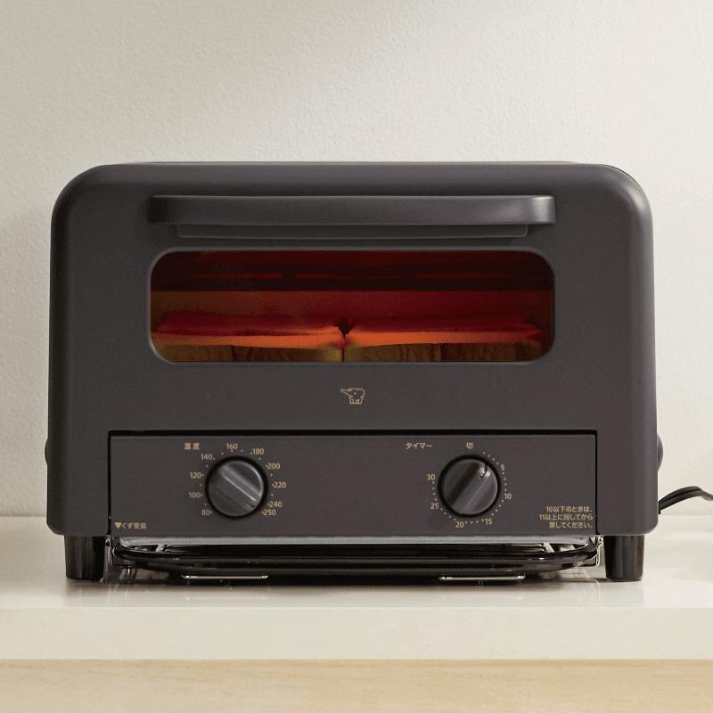 こんがり倶楽部 オーブントースター 温度調節タイプ 4枚焼き ブラウン