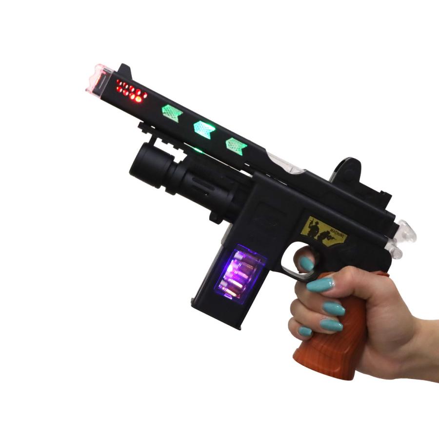 光＆音! 激振サウンドガン ヒーロー遊び 光る 銃 おもちゃ 縁日 屋台