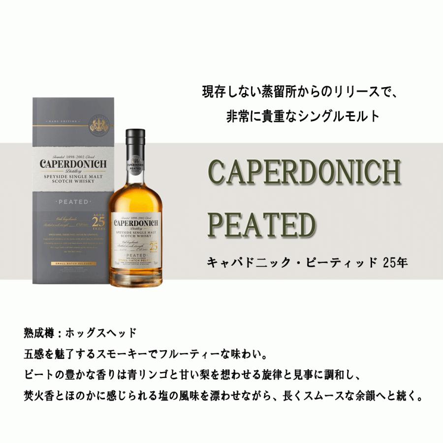 キャパド二ック ピーティッド 25年 700ml 45.5度 シークレットスペイ