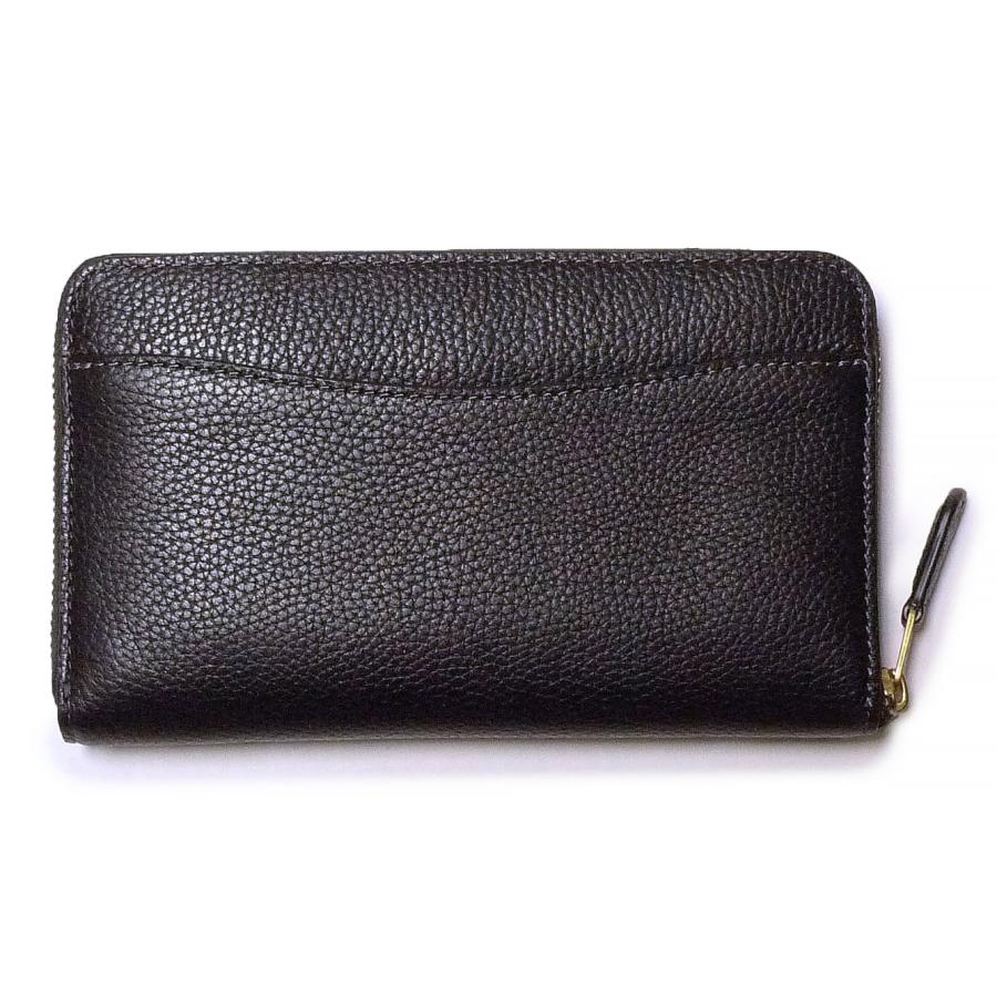 並行輸入品】 COACH コーチ CR546 ブラック 長財布 Polished Pebble