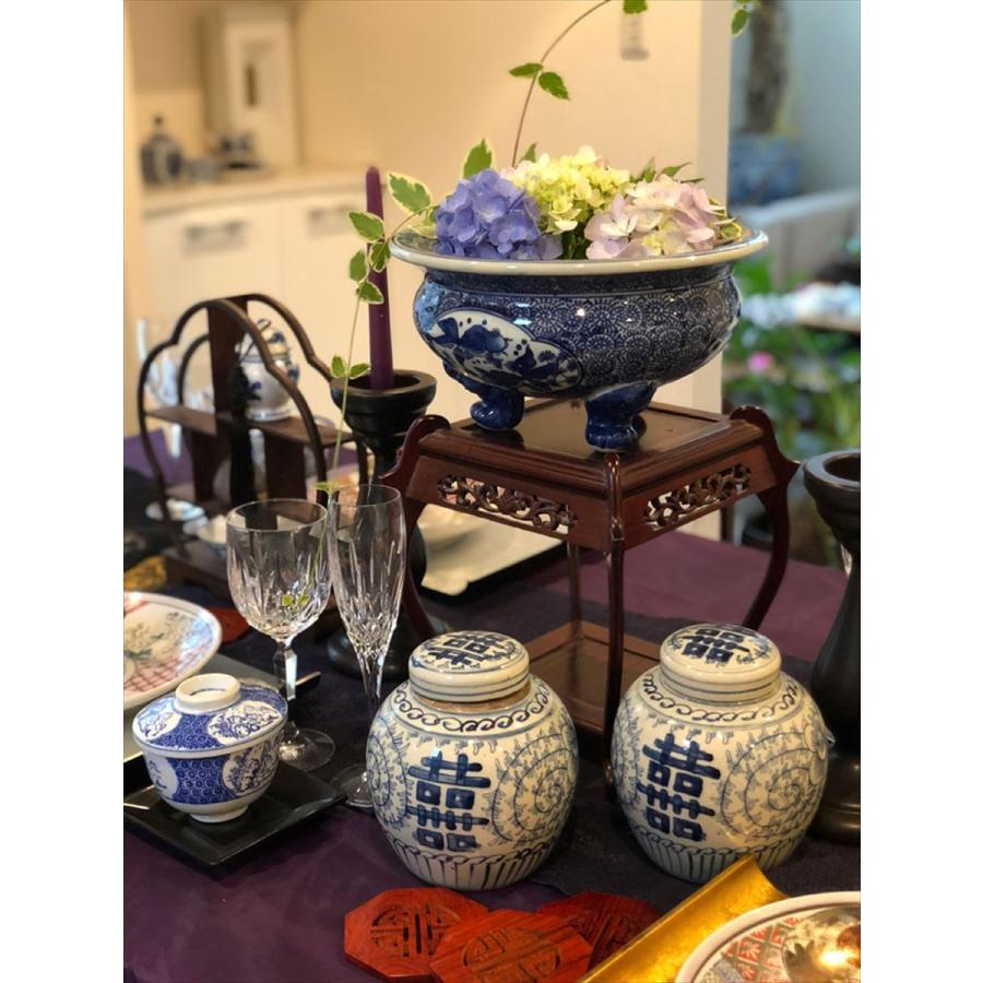 THE-SECRET-GARDEN シノワズリ ジンジャーポット ダブルハピネス 飾り