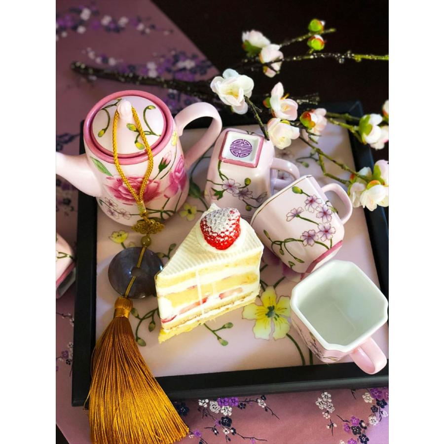 THE-SECRET-GARDEN シノワズリ ティーセット 中国茶器 全4種類 花鳥柄