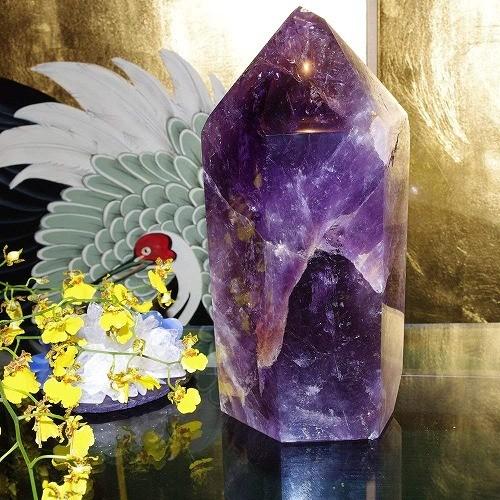theory xyz アメジスト ポイント (紫水晶) 六角柱 特大 : theory xyz