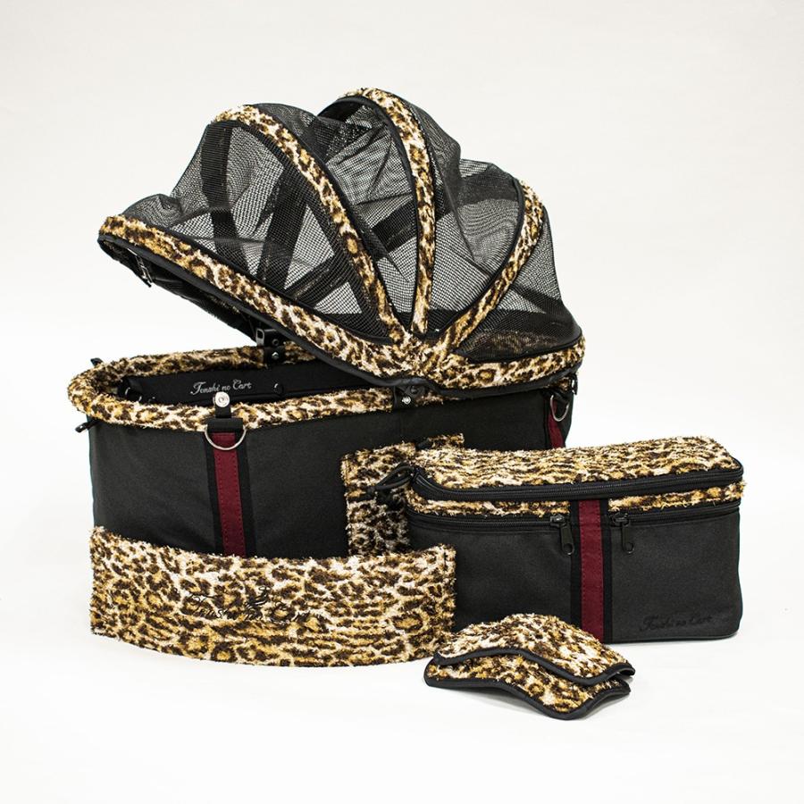 天使のカート レオパード・ブラック(M) 犬用品 ペット キャリーバッグ