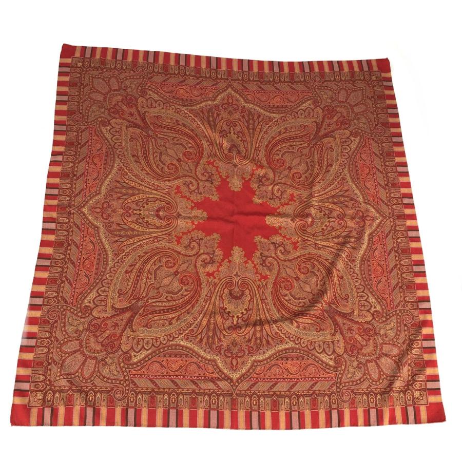 ETRO エトロ バスタオル ペイズリー柄 レッド 美品 ETOR エトロ