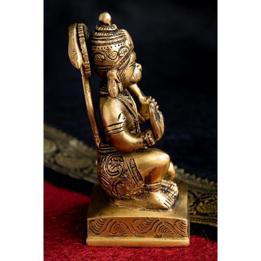 送料無料 ハヌマーン 神様像 ラーマーヤナ 猿族の王子様 坐像(高さ