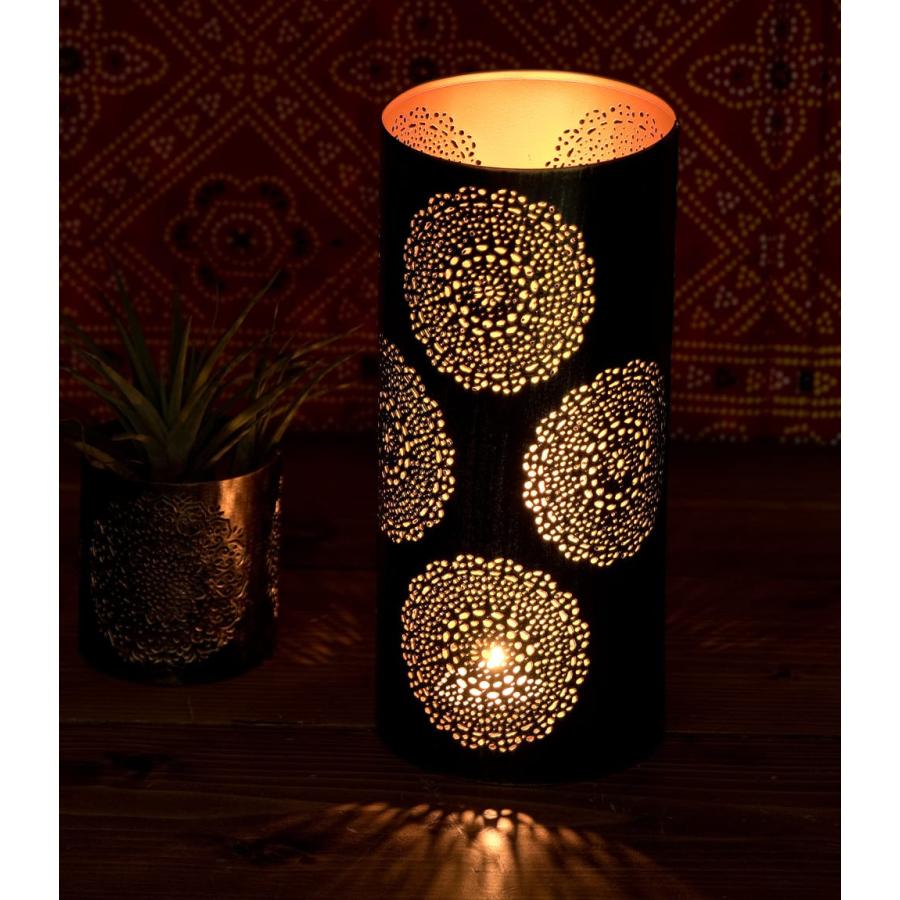 ランプ アラビア風ランプ キャンドル インテリア 幾何学模様の透かし