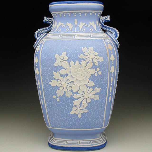 ノリタケ オールドノリタケ ウェッジウッド風 花瓶 20cm