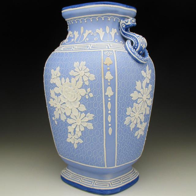 ノリタケ オールドノリタケ ウェッジウッド風 花瓶 20cm