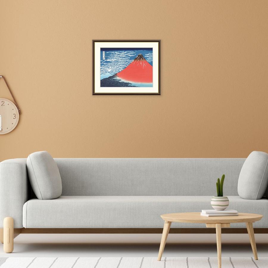 値下げ【新品】陶額 富士・凱風快晴 和風 インテリア 壁掛け 新品】陶