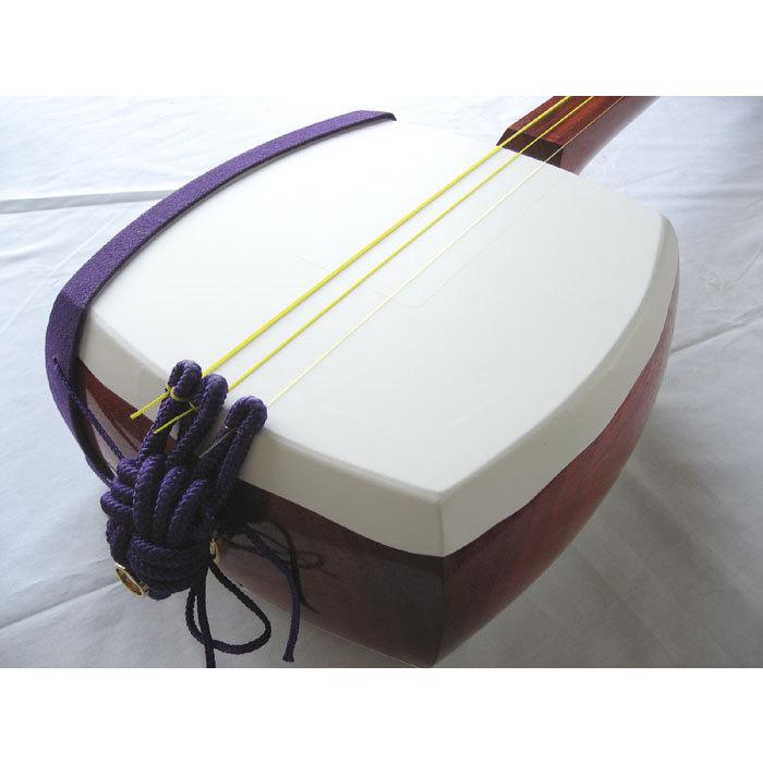 訳有り[破れ]三味線 花梨 民謡 長唄用 ハードケース付き 訳有り