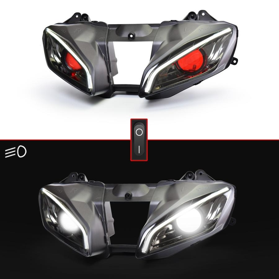 YAMAHA YZF-R6 08-16年 カスタムヘッドライトキット Full LED V3