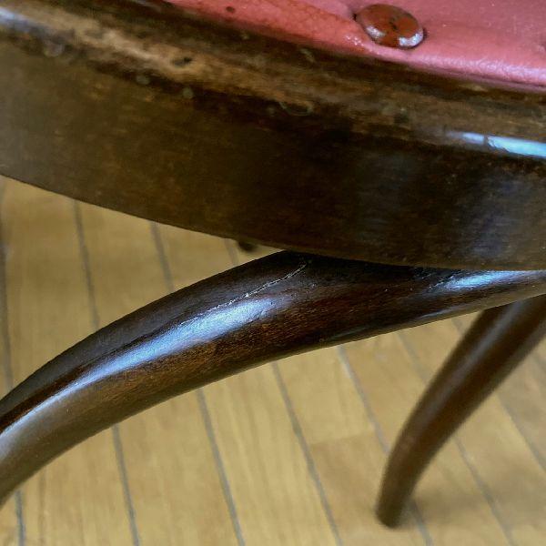 USAアメリカ ヴィンテージoliverオリバー無垢材 曲木アームレスチェア1