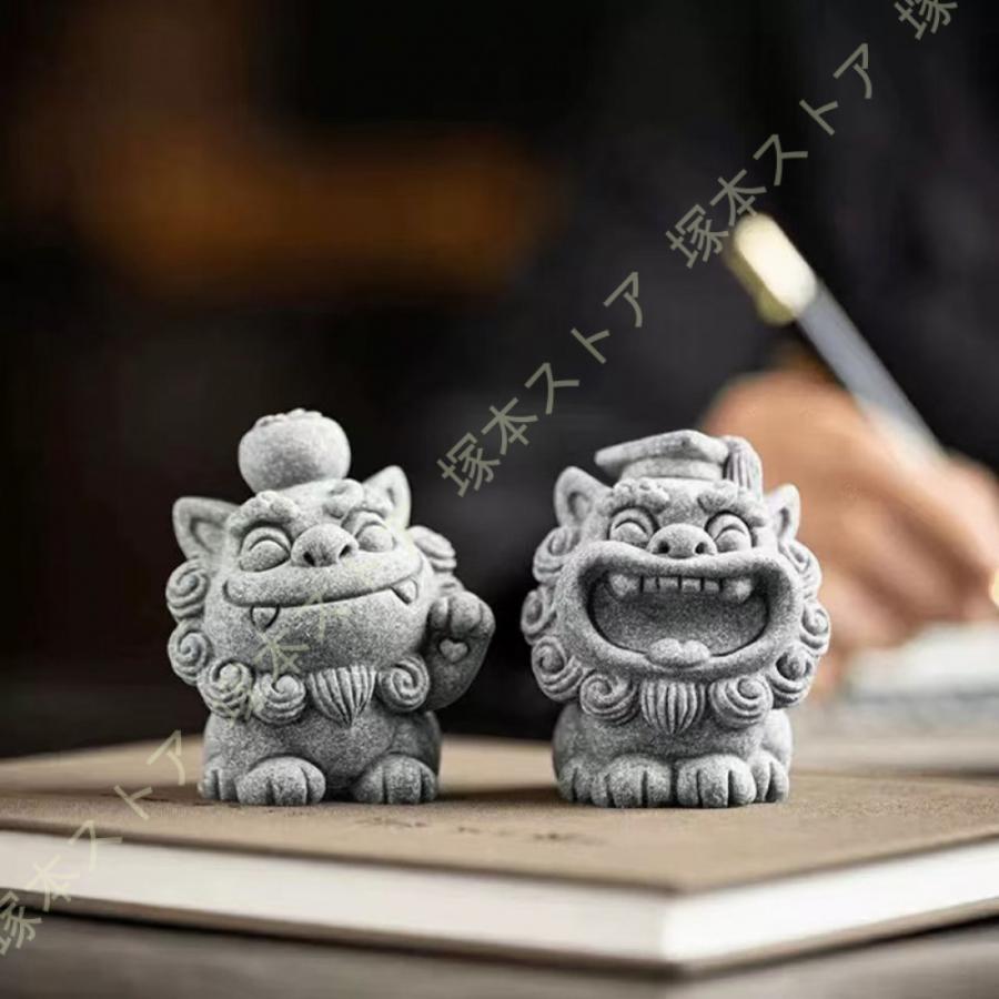 狛犬 / シーサー】置物 厄除 骨董品 インテリア オブジェ