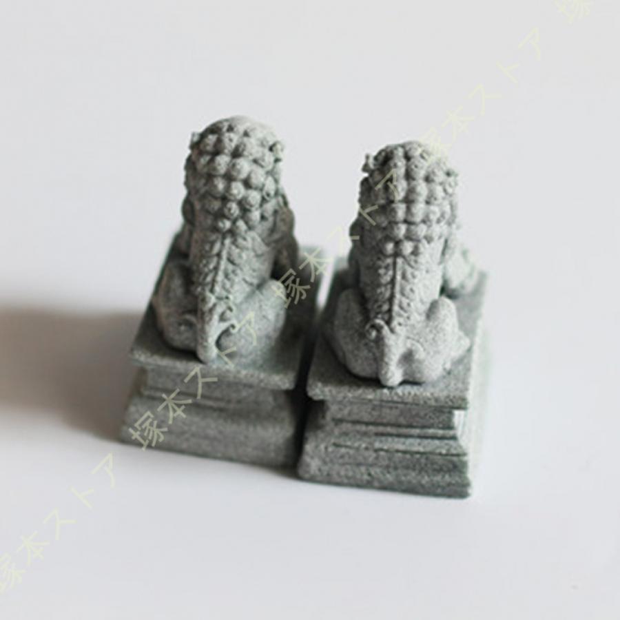 狛犬 置物 獅子 シーサー玄関 神棚 風水 雄雌セット 一対 風水グッズ