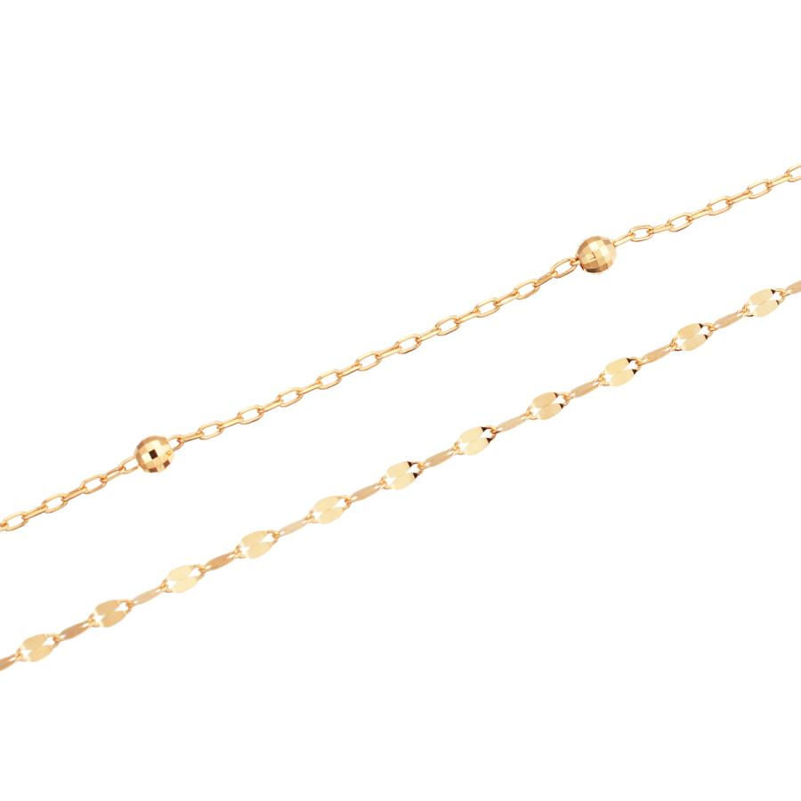 ジュエリーツツミ K18イエローゴールドアンクレット : ジュエリー