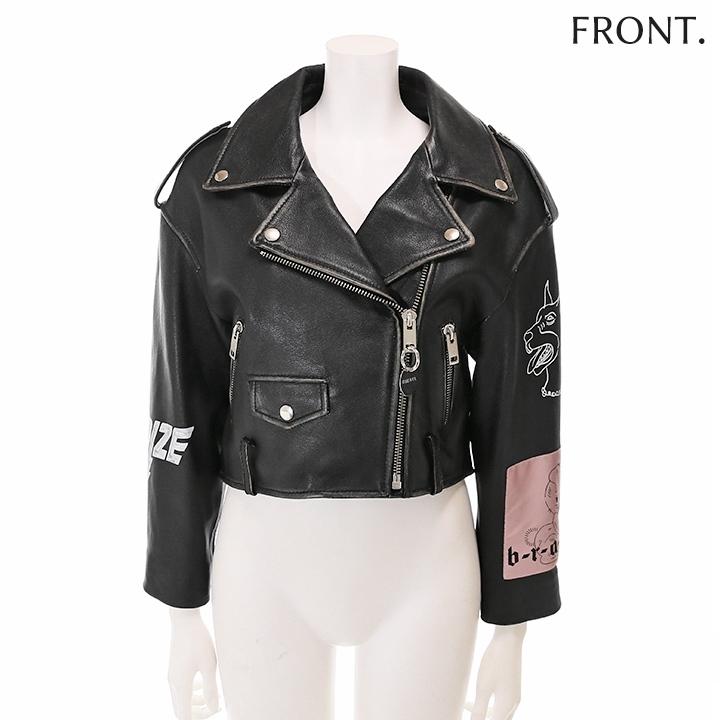 DIESEL（ディーゼル） ダブルライダースジャケット レディース 羊革