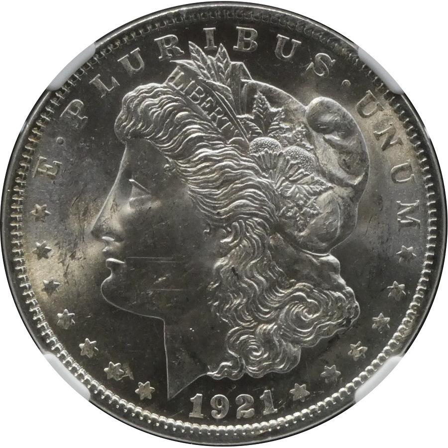 NGC MS62 モルガンダラー モルガン1ドル銀貨 1921年 アメリカ