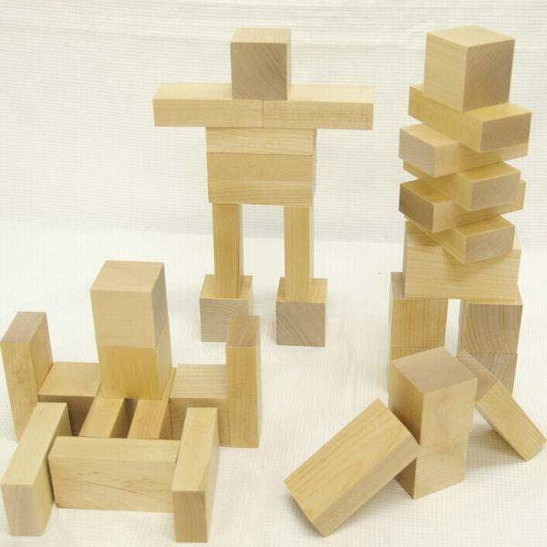 ご予約】童具館 積み木 WAKU-BLOCK45 H0 立方体+直方体 童具共育付き