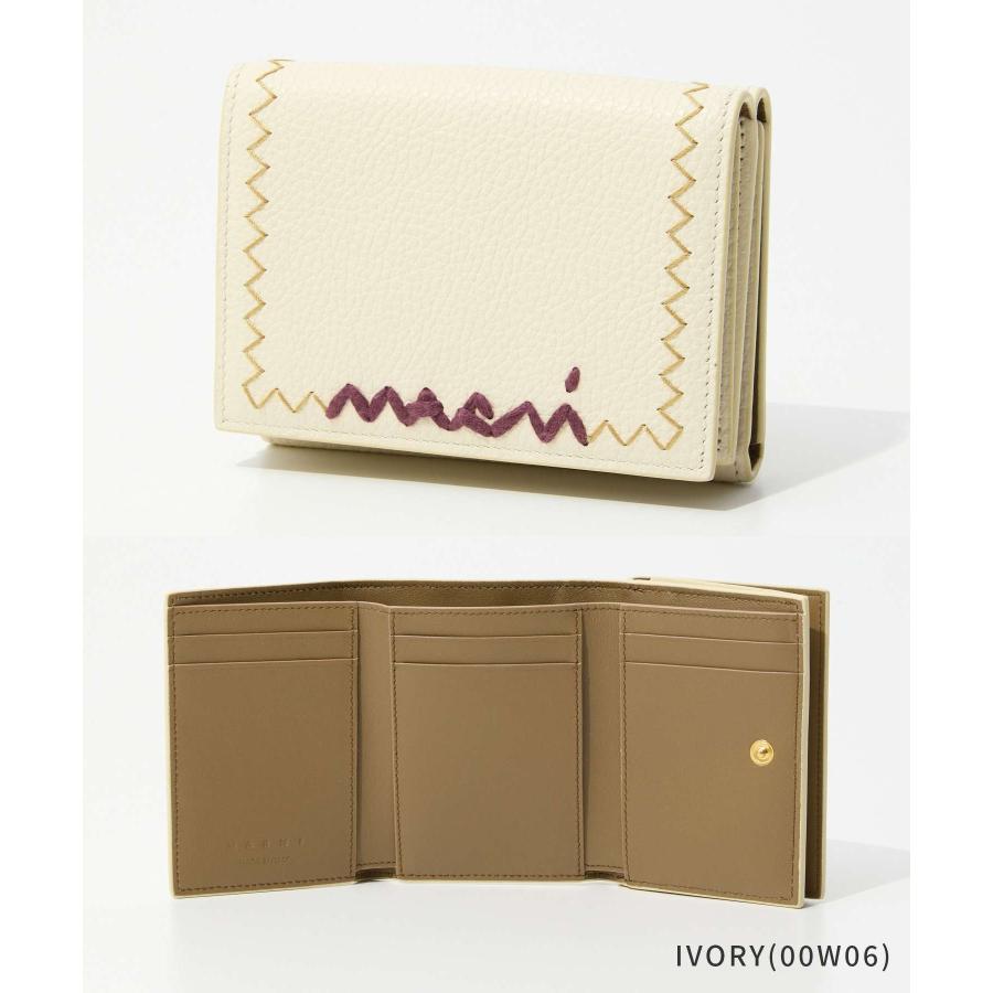 MARNI（マルニ） MARNI TRIFOLD WALLET WITH MARNI SYMBOL LOGO 三