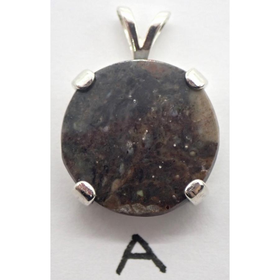 月の隕石入り ペンダントトップ (ムーンロック) 月隕石 月の隕石入り