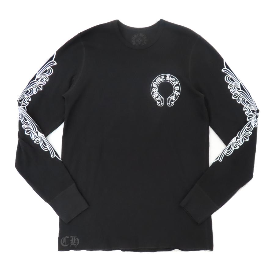 名古屋】クロムハーツ サーマル ロングスリーブ Tシャツ ブラック XL