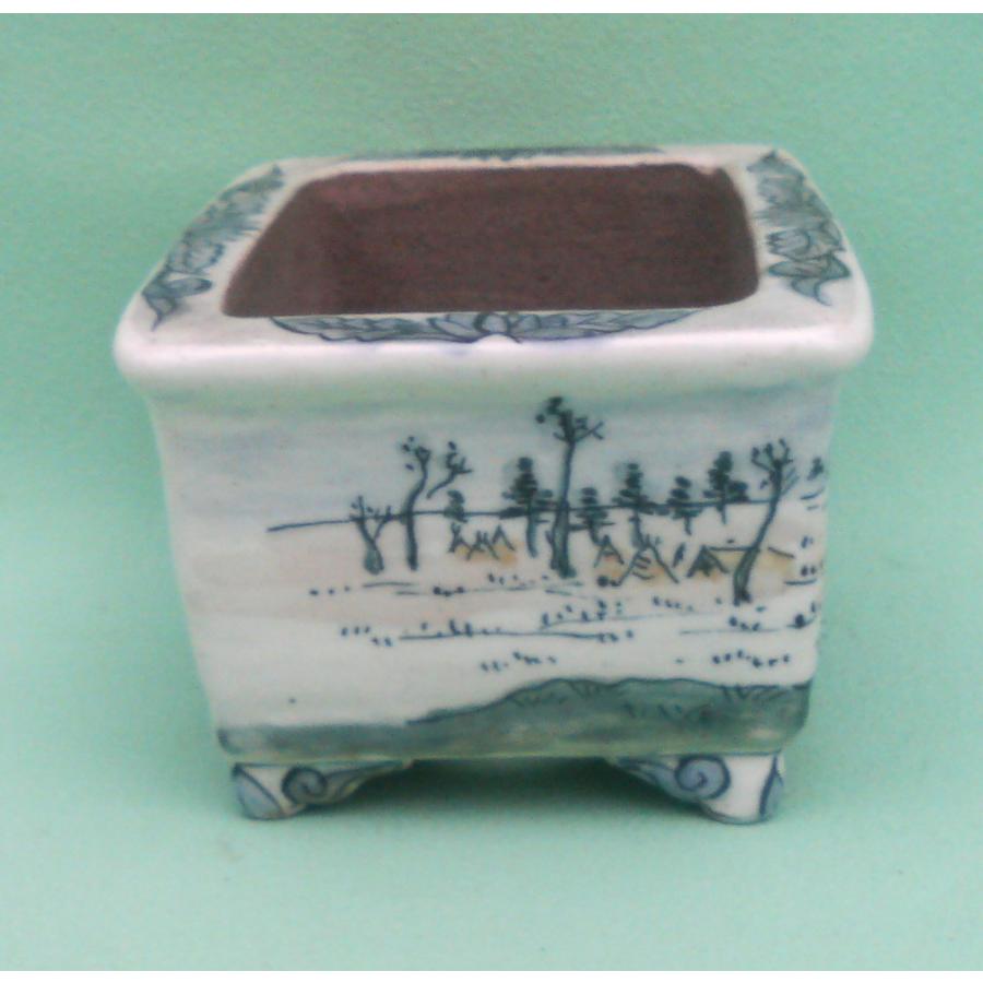 植木鉢 陶翠窯 エン付長角3号盆栽鉢 : ヤマコー畑岡幸助商店ヤフー店