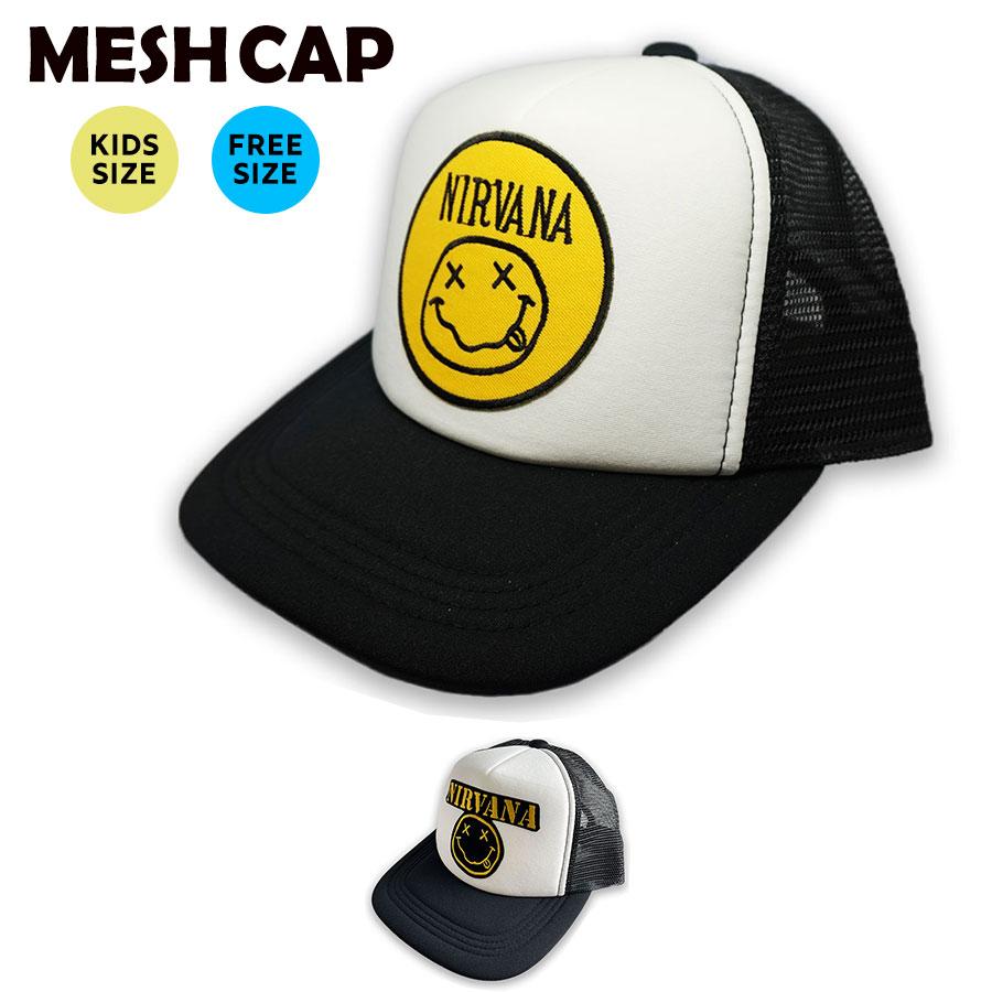 NIRVANA ニルヴァーナ メッシュ キャップ 帽子 cap キッズ ジュニア