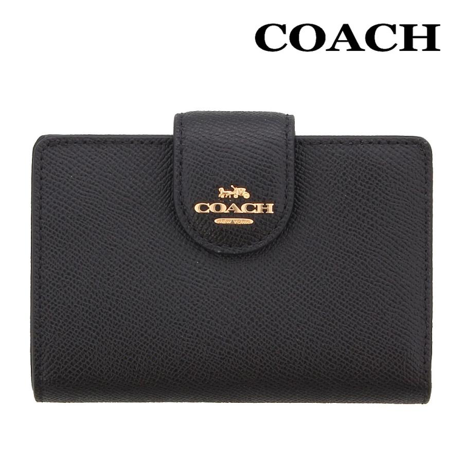 COACH（コーチ） 財布 二つ折り COACH 6390 ブラック ラグジュアリー