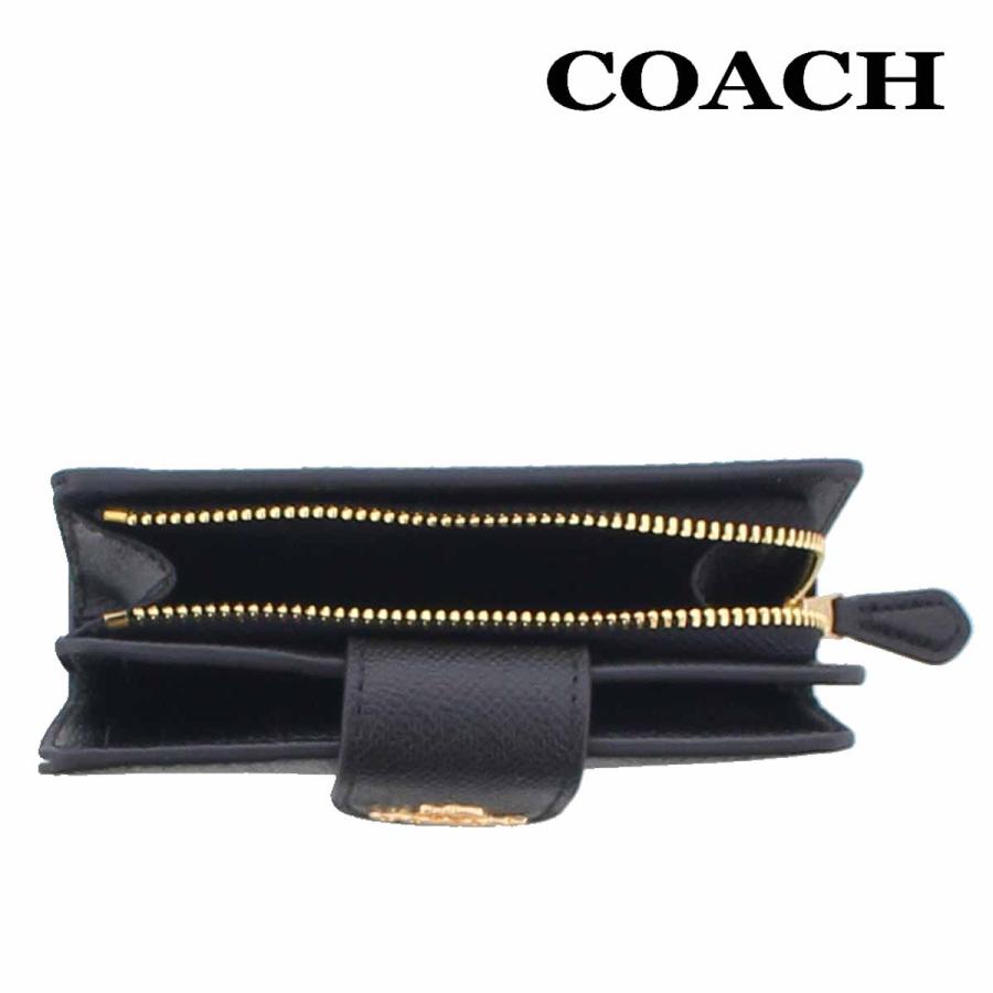 COACH（コーチ） 財布 二つ折り COACH 6390 ブラック ラグジュアリー