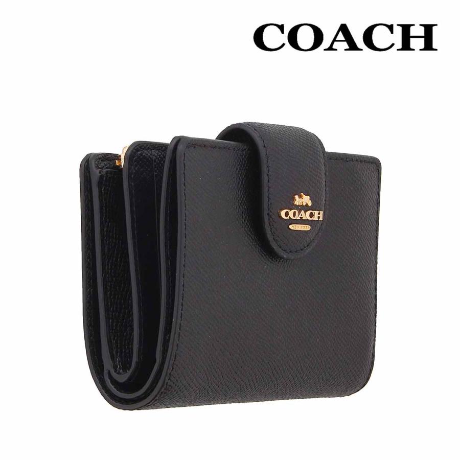 COACH（コーチ） 財布 二つ折り COACH 6390 ブラック ラグジュアリー