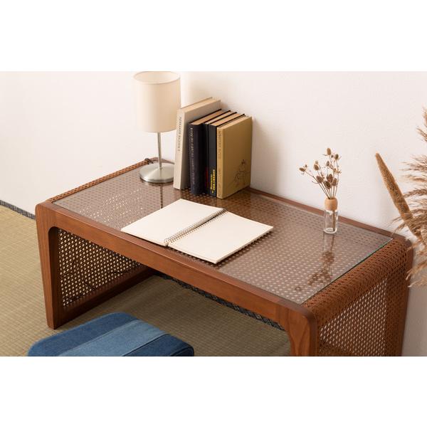 東谷 センターテーブル アジアン ガラス天板 シンプル リゾート風