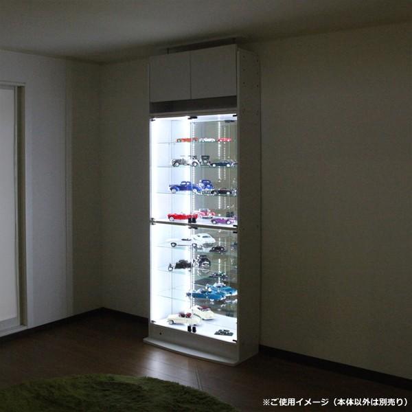JAJAN コレクションラック ディスプレイ ケース 両開き 白 ホワイト 黒