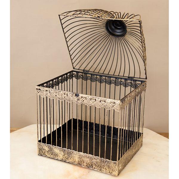 鳥かご バードケージ アンティーク調 金属 おしゃれ フラワー